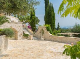 Paleopetres La Chataîgne - Private Pool - Sea Views - Corfu Town -, хотел в Kastanéa
