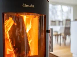 Ferienhaus direkt am See - Kamin, Klima, Sauna und Boot