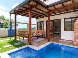 Safira - Linda c/3 suites, frente mar, piscina, churr, garagem, Netflix e Wi-Fi