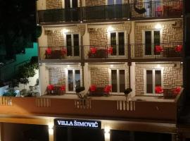 Villa Šimović, hôtel à Baška Voda