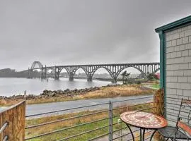 Waterfront Oregon Abode with Balcony and Ocean Views!