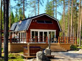 ForRest unikt designat hus mitt i skogen, hotelli, jossa on pysäköintimahdollisuus kohteessa Alfta