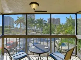 Inland condo with pool and steps to beach/food/shops
