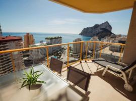 En la playa. Planta 19. Vistas espectaculares. 2 terrazas., hotel spa a Calp