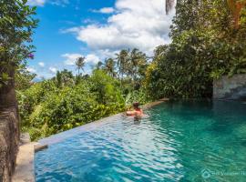 Treasure of Bali, 3BR villa, infinity pool, staff，Mayong的附設泳池的飯店