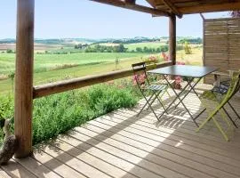 Chalet avec vue sur la montagne à Pauilhac + piscine partagée