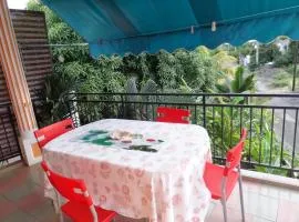 One bedroom house with shared pool balcony and wifi at Flic en Flac