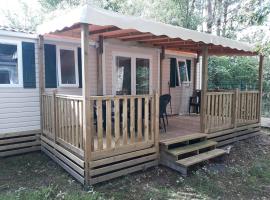 Mobil-Home climatisé 6p Lac de Mimizan-Aureilhan Rivages des Landes 4 étoiles, campsite in Aureilhan