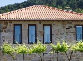 Charming Country House in Riba de Mouro, Fireplace