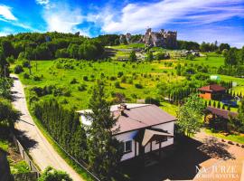 Agroturystyka na Jurze Apartamenty z widokiem na Zamek Jacuzzi Sauna Beczka Wypożyczalnia Rowerów Elektrycznych BASENIK dla dzieci, hotell i Ogrodzieniec