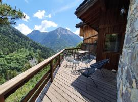 Chalet Solize - Terrasse avec superbe vue - Sauna, cabin in Champagny-en-Vanoise