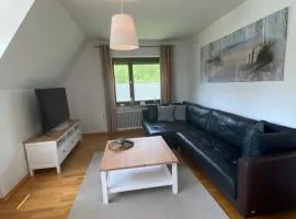 Ferienwohnung mit Balkon und eingezäunten Garten