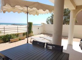 Belle villa sur vaste plage Palavas Montpellier, hotel en Palavas-les-Flots