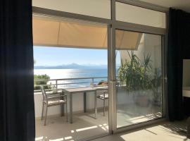 Sea view apartment, beach rental in Loutraki