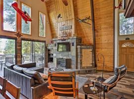 Modern Cabin with Hot Tub - Walk to Lake and Golfing!, hotel with parking in Chester