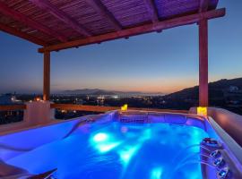 Naxos Pantheon Luxury Apartments、Agkidiaのホテル