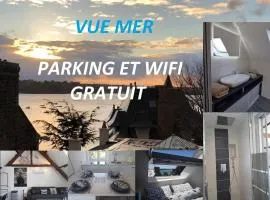 Logement entier Saint Malo vue mer, proche FERRY, commerces et plage Solidor 50 m