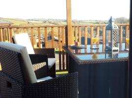 Devon Hills Holiday Park luxury timber lodge pet friendly with hot tub 2 to 6 guests, hotel with jacuzzis in Paignton