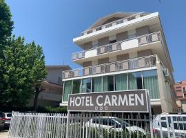 Hotel Carmen, hotel poblíž významného místa Indiana Golf, Riccione