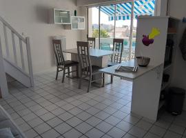 Appart 6 personnes, 3 min à pied de la plage et du centre ville