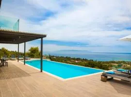 New Villa Blue with private pool at Trapezaki