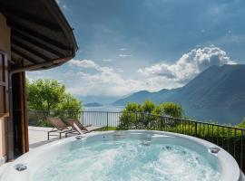 Villa Castello with jacuzzi & priceless view by Rent All Como, hotel in Argegno