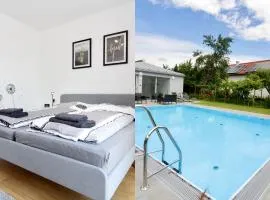 Modern Balcony Apartment with Pool close to Lake in "Donaustadt"