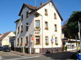 Hotel zur Post Schwanheim – hotel w pobliżu miejsca Lotnisko Frankfurt - FRA w Frankfurcie nad Menem