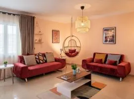 The 2BDR Compelling Condo 5 min to CAI Airport、カイロのコンドミニアム