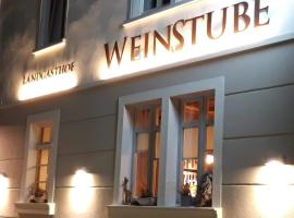 Viesnīca Gasthaus Weinstube Wehinger pilsētā Bräunlingen