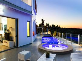 Chara Sensory Luxury Villa, By ThinkVilla, alloggio vicino alla spiaggia a Panormos