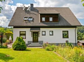 Apartment with garden view in the Erzgebirge, hotel with parking in Pöhla