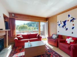 Beautiful apartment in the center of Crans-Montana with a large balcony, hôtel à Crans-Montana