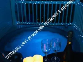swan view retreats # hottub # egg chair # bbq & bikes included 8 berth