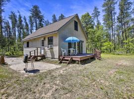 Secluded Irons Cabin with 5-Acre Yard, Deck, Grill!, hotel near Clubhouse Double Chair, Irons