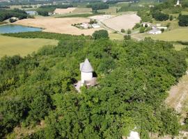 Moulin De Rouzé، فندق مع موقف سيارات في Castelnaud-de-Gratecambe