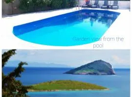 Seaside Pool Villa Porto Rafti with Spectacular Sea View