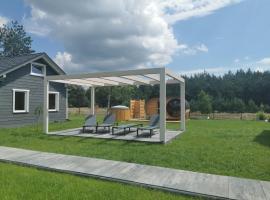 ARKADIA - Domki z balią i sauną nad Wartą, villa in Prusicko