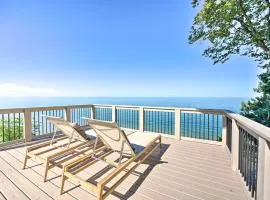 Modern Lake Michigan Home with 3 Lakefront Decks!