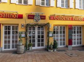 Hotel Restaurant Goldener Hirsch、ドナウヴェルトのホテル