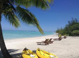 Aitutaki Seaside、アルタンガのホテル