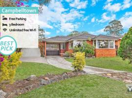 CAMPBELLTOWN HOLIDAY HOME 3 BED + FREE PARKING NCA039, apartment in Campbelltown