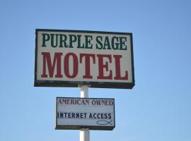 스나이더에 위치한 모텔 Purple Sage Motel