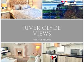 RIVER CLYDE VIEWS - PRIVATE & SPACIOUS APARTMENT, hotel em Port Glasgow