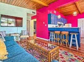 Vibrant PCB Bungalow with Patio - Walk to the Beach!, hotel with parking in Panama City Beach