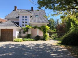 La Maison, 4 appartements 3 étoiles climatisés au centre ville avec jardin proche du Parc et des Thermes、ロン・ル・ソーニエのホテル