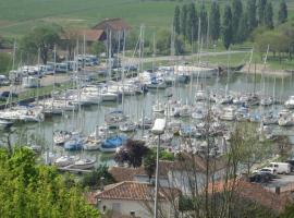 Grande maison charentaise avec vue sur le chenal superbes couchés de soleil sur l estuaire de la gironde!, hotel in Mortagne-sur-Gironde