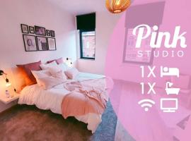 Pink studio Mons ✓ TOP position !, hôtel à Mons près de : S.H.A.P.E.