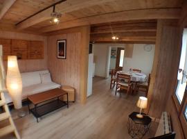 Chalet avec terrasse et vue sur le Mt-Blanc, hotell i Sallanches