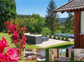 Moderne Ferienwohnung mit eigenem Garten und traumhaften Blick, hotel barato en Wilhelmsthal
